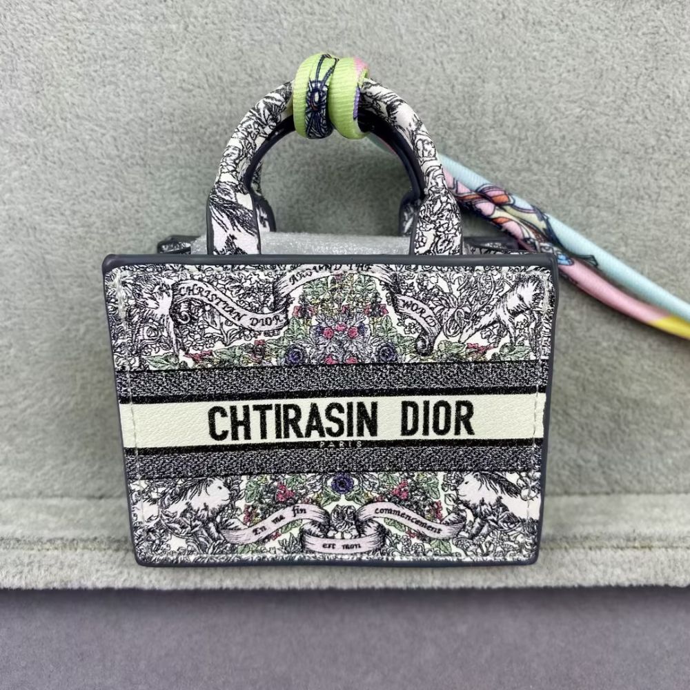 CHTIRAISN/CHTIRASIN DIO-R Flower Print Lody Dio-r Mini Tote