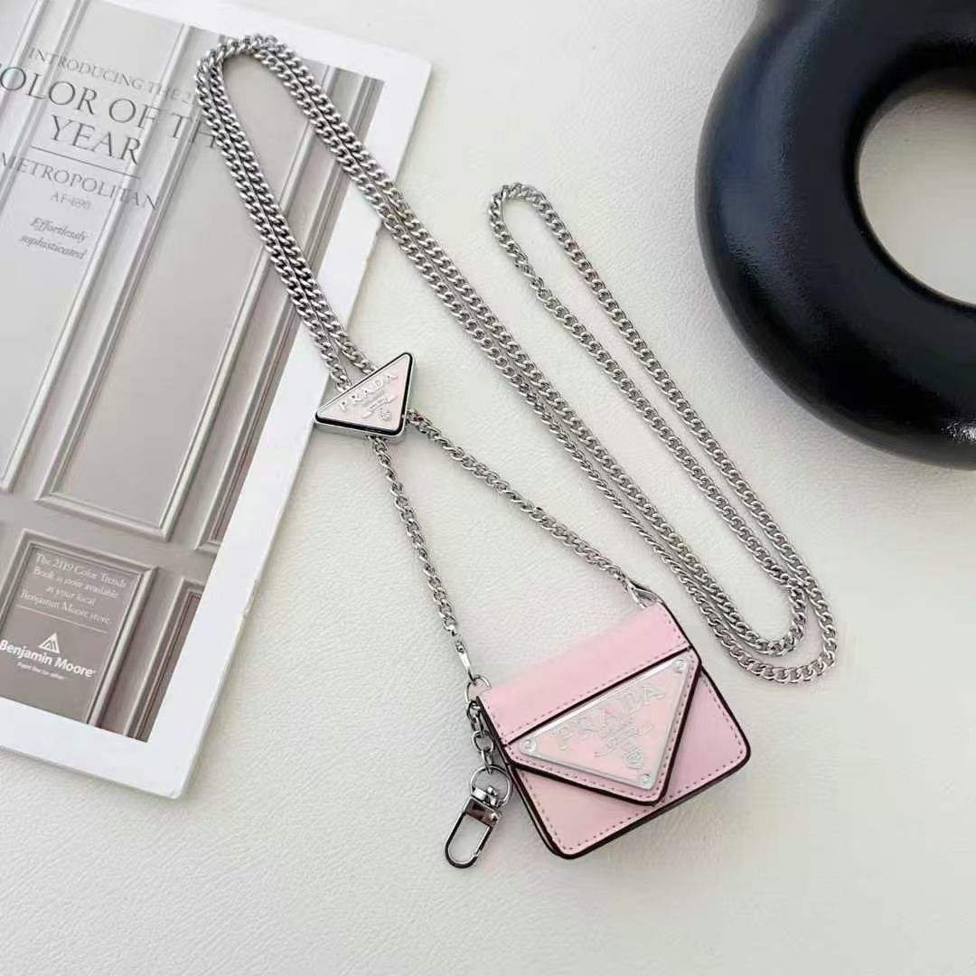 PRAD-A トライアングルバッジ ミニバッグ AirPodsケース