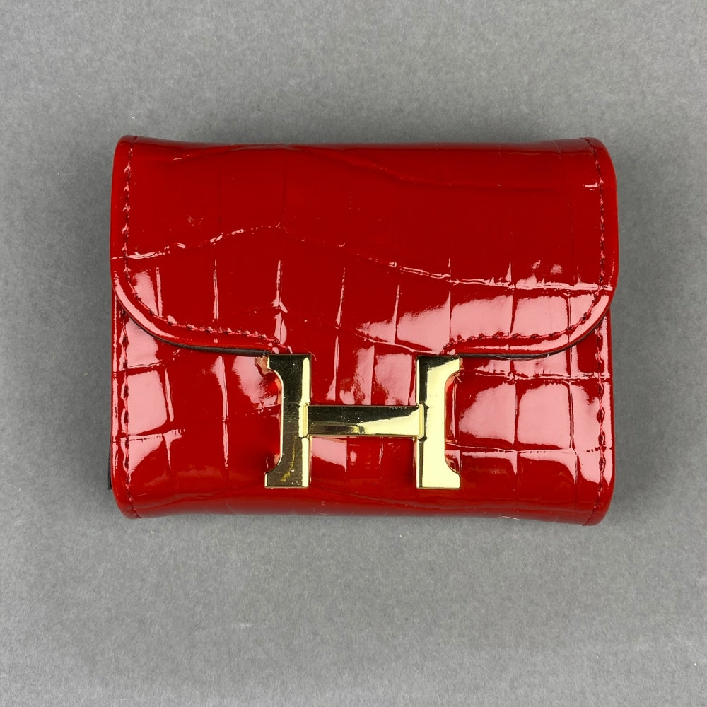 Mini Constance_Crocodile Skin Grain, Cardholders