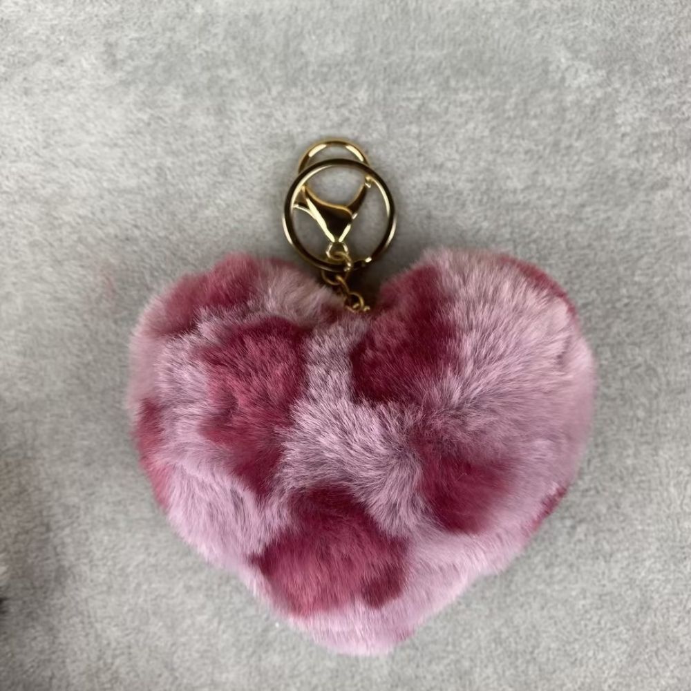 Plush Heart Bag Charm- 10×9×5cm Velvet Hanging Charm for Purses & Bags, Multi-Color Cute Gift Accessory