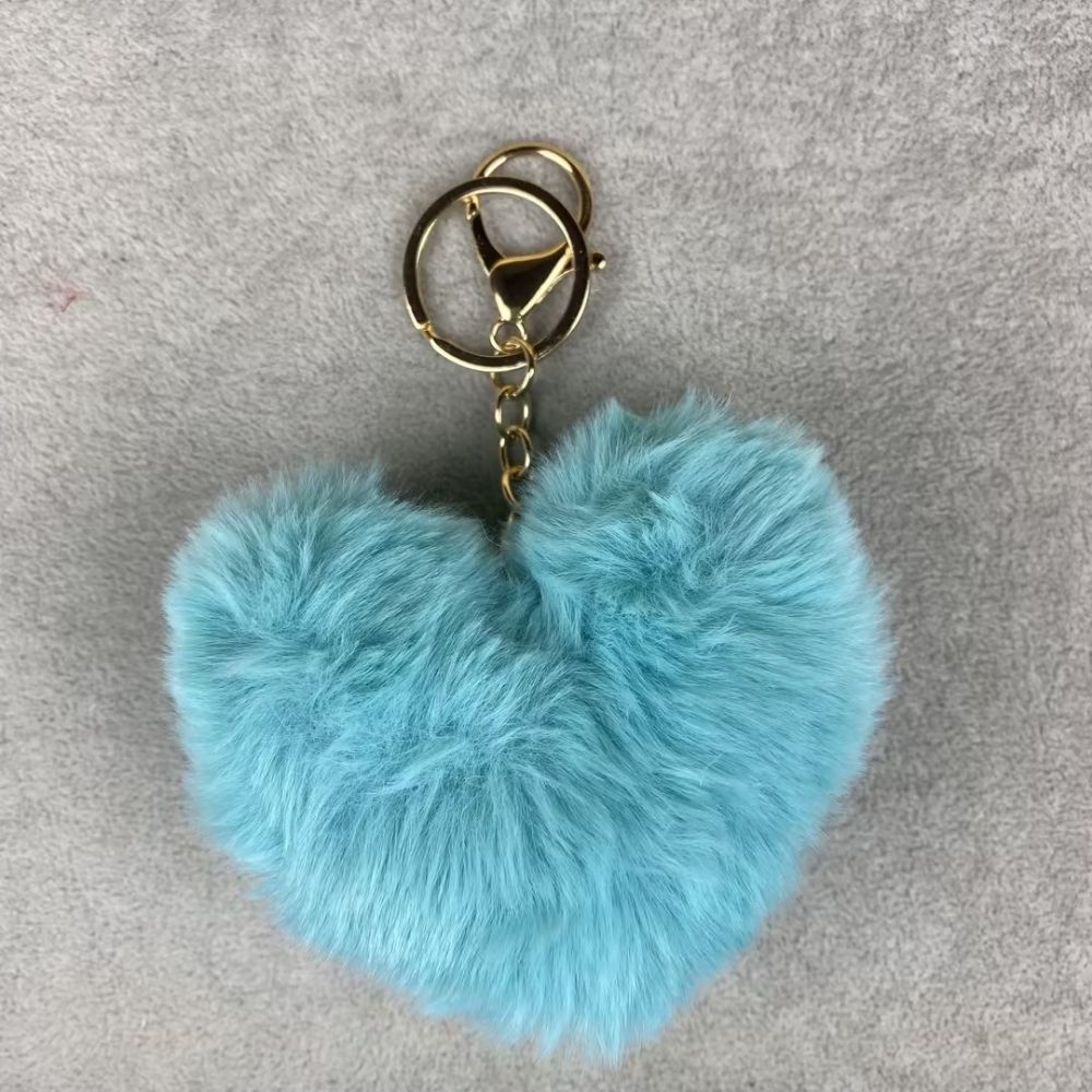 Plush Heart Bag Charm- 10×9×5cm Velvet Hanging Charm for Purses & Bags, Multi-Color Cute Gift Accessory