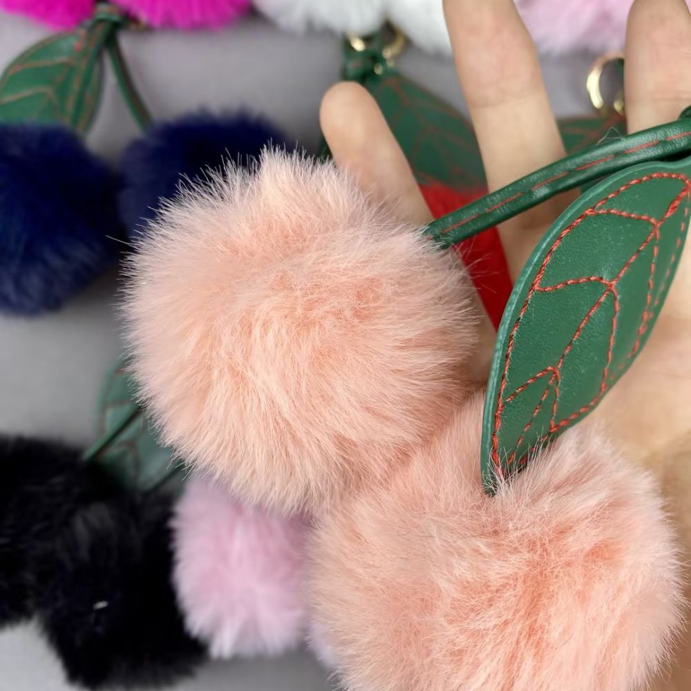Cherry plush Pendant keychain