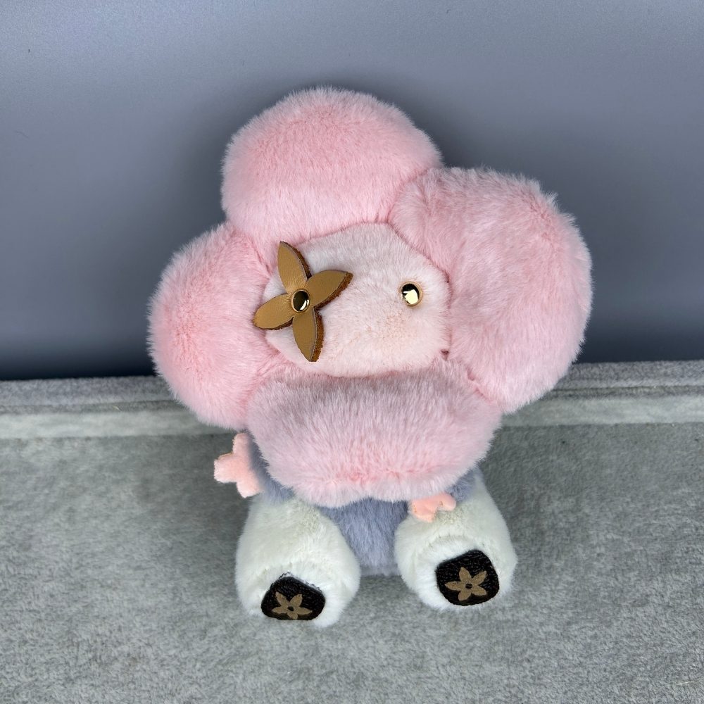 L&V, Vivien-ne, Sunflower Plush Doll Bag Charm - Floral Stuffed Animal Keychain for Purses & Backpacks