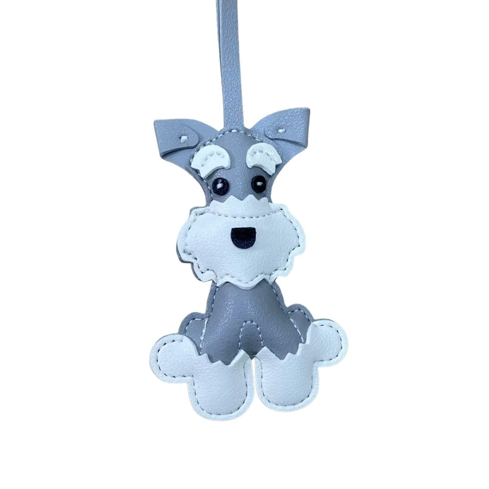 Dachshund Bag Charm with 12cm Strap - Colorful PU Leather Sausage Dog Bag Charm