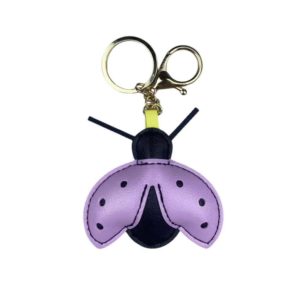 Adorable ladybug PU Leather Bag Charms - 3D Spot Design & Metal Clasps, Cute & Stylish Accessories for Bags & Keys