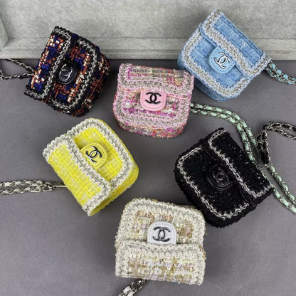 CC Luxury Rhombus Chain Mini Bag AirPods Case