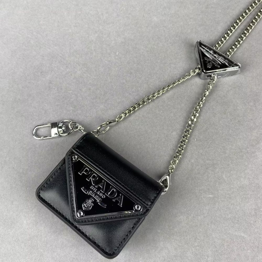 PRAD-A Triangle Badge Mini Bag AirPods Case