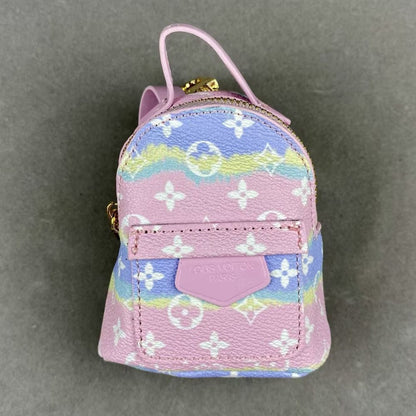 School Mini Backpack_L brand print, Keychain, Mini Bag, Bag Charm
