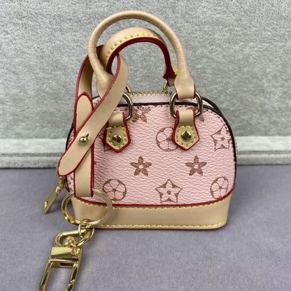 L-V Print  Mini Bags Classic Leather & shell bag