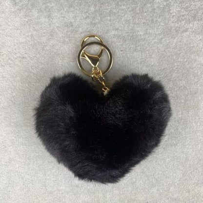Plush Heart Bag Charm- 10×9×5cm Velvet Hanging Charm for Purses & Bags, Multi-Color Cute Gift Accessory