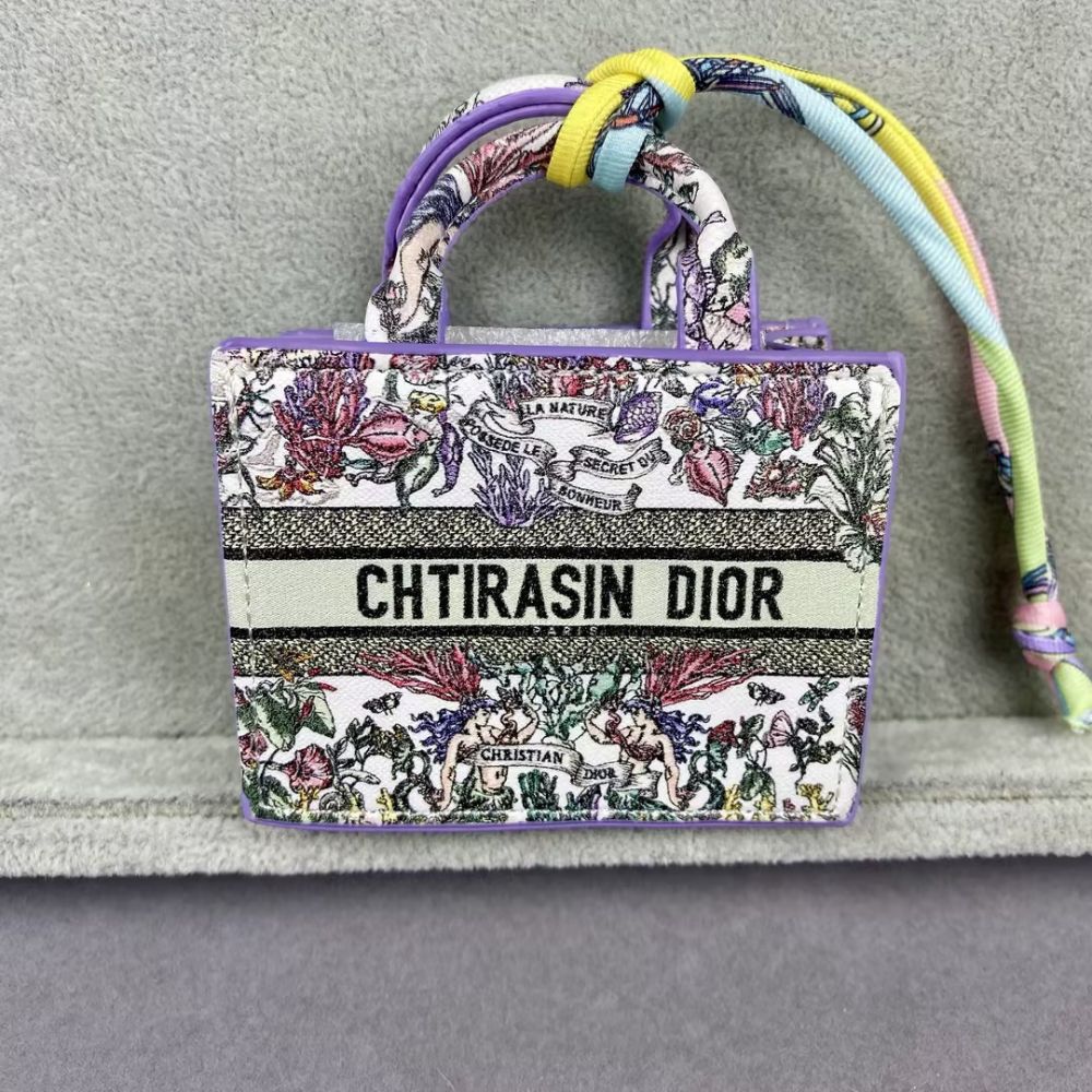 CHTIRAISN/CHTIRASIN DIO-R Flower Print Lody Dio-r Mini Tote