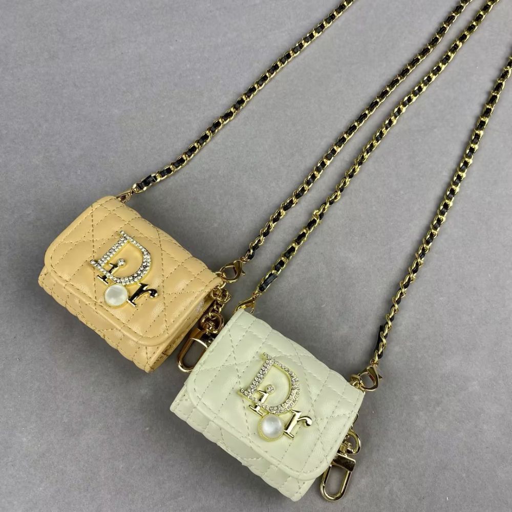Dio-r Luxury Mini Bag AirPods Case Diamond Logo