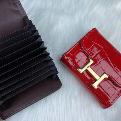 Mini Constance_Crocodile Skin Grain, Cardholders