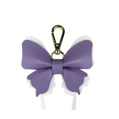 Multicolor PU Leather Butterfly Charm - Creative Detachable Bag & Keyring Accessory