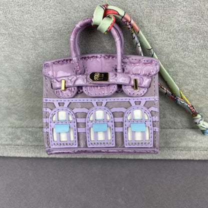 Birkin House Mini Bags_Crocodile Skin Grain Macaron Colors