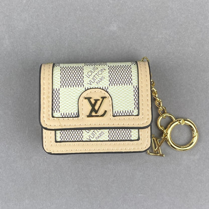 L-V AirPods Case Bag Mini Bag Charm Classic Flower Print