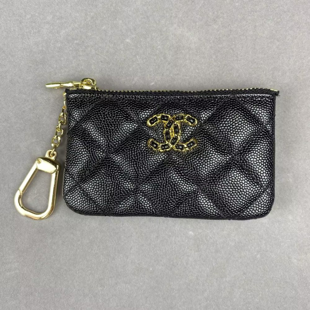 Chan-el Mini Crocodile Skin Grain, Cardholders