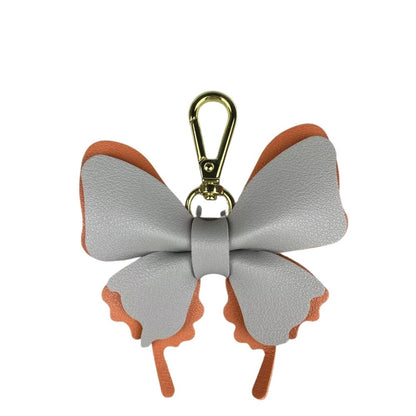Multicolor PU Leather Butterfly Charm - Creative Detachable Bag & Keyring Accessory