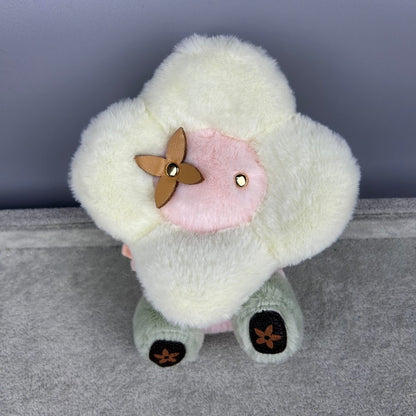 L&V, Vivien-ne, Sunflower Plush Doll Bag Charm - Floral Stuffed Animal Keychain for Purses & Backpacks