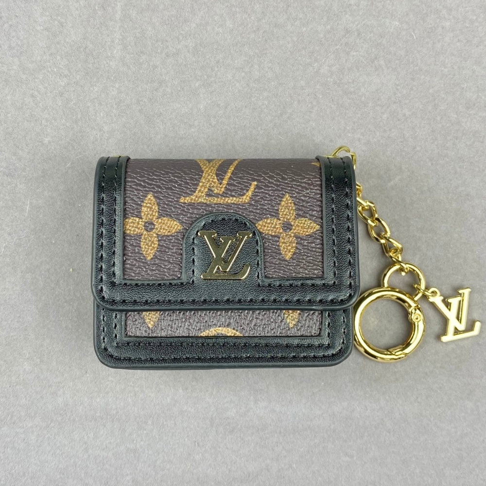 L-V AirPods Case Bag Mini Bag Charm Classic Flower Print