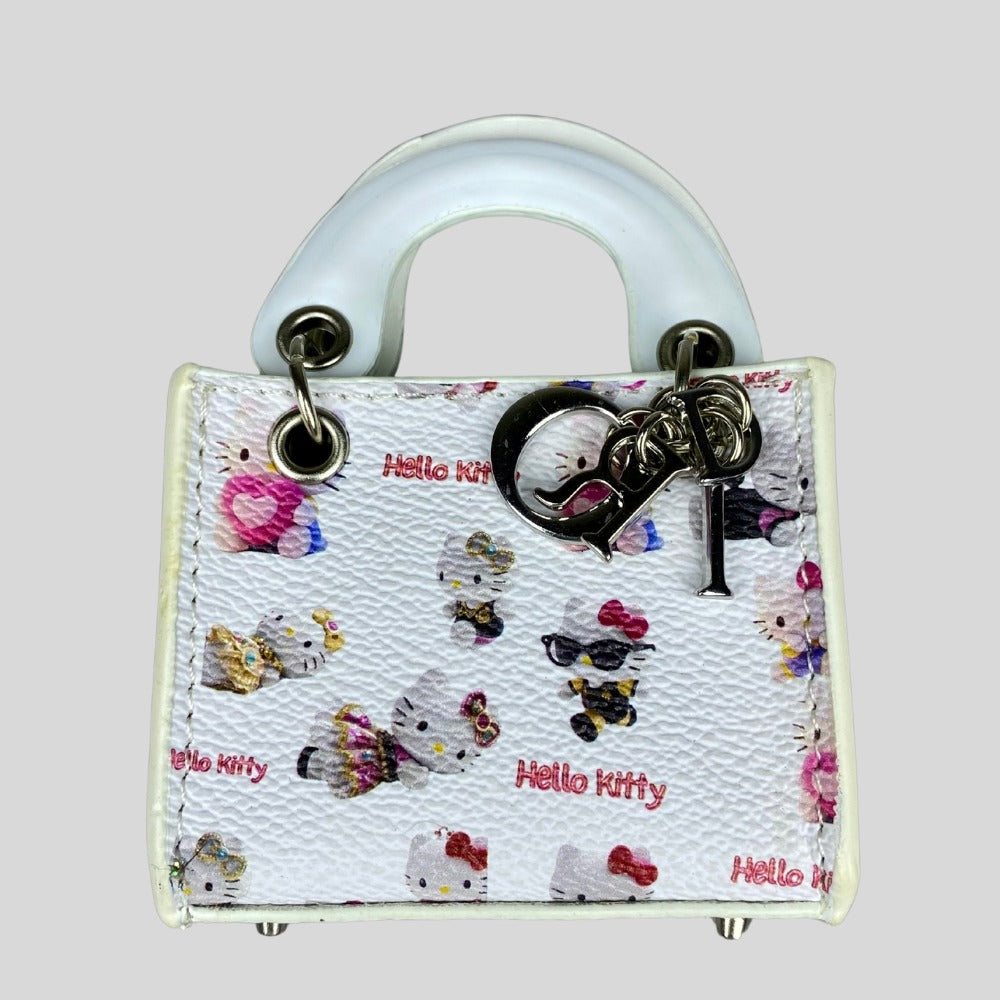 【Hello Kitty】Cow Leather Birkin Lady-D Kelly Constance Glittering Art Graphic