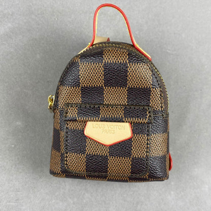 School Mini Backpack_L brand print, Keychain, Mini Bag, Bag Charm