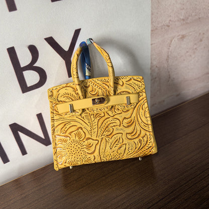 Mini Birkin_Embossed Printing, Auspicious Clouds Grain, Premium Quality