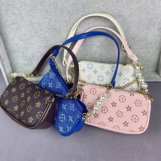 L&V Print Multi Pochette Accessoires Mini Bags
