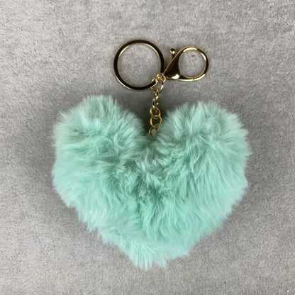 Plush Heart Bag Charm- 10×9×5cm Velvet Hanging Charm for Purses & Bags, Multi-Color Cute Gift Accessory