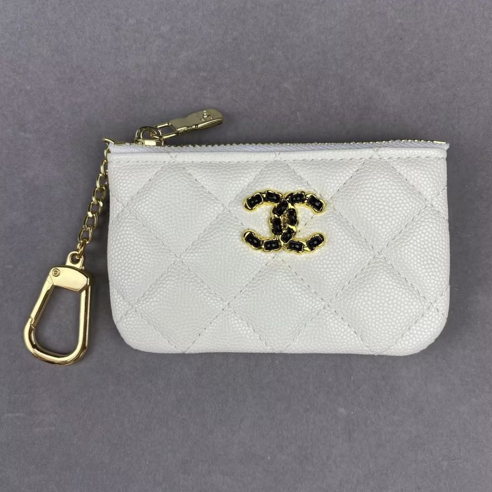 Chan-el Mini Crocodile Skin Grain, Cardholders