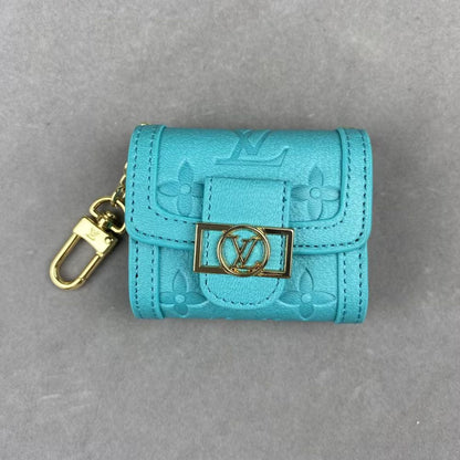 L-V AirPods Case Bag Mini Bag Charm Classic Flower Print