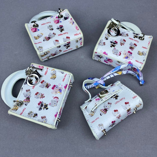 【Hello Kitty】Cow Leather Birkin Lady-D Kelly Constance Glittering Art Graphic