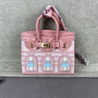 Birkin House Mini Bags_Crocodile Skin Grain Macaron Colors