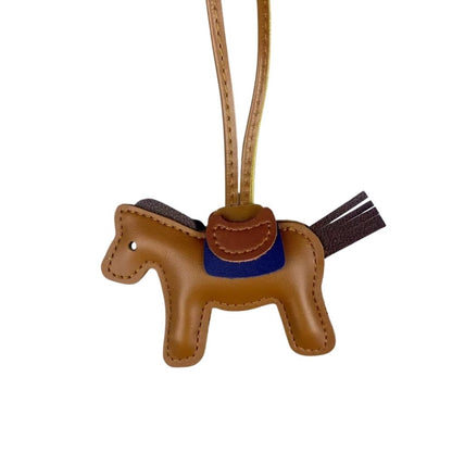 Artisan Horse bag charm – Quirky PU Leather Pony with wrap-around long Strap, Fashionable Bag Accessory for Horse Lovers.