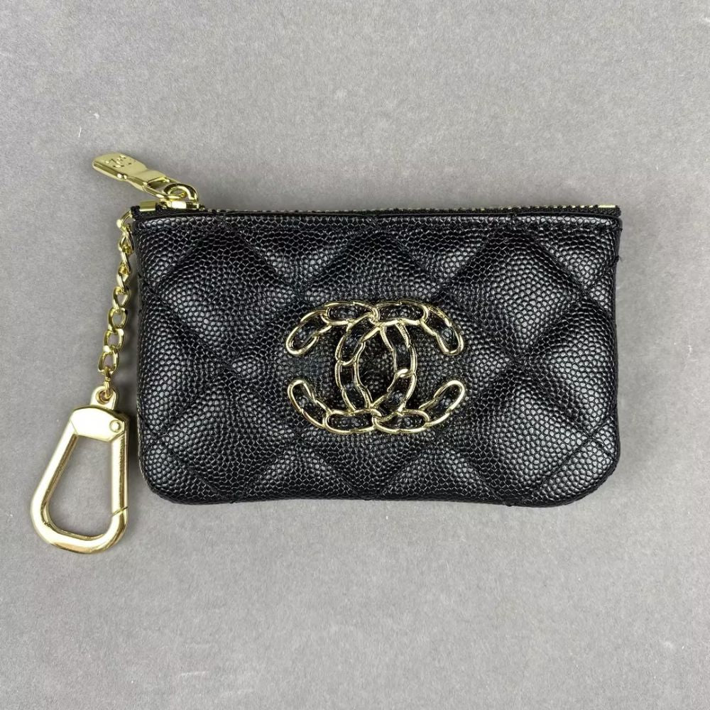 Chan-el Mini Crocodile Skin Grain, Cardholders