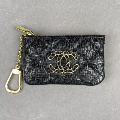 Chan-el Mini Crocodile Skin Grain, Cardholders