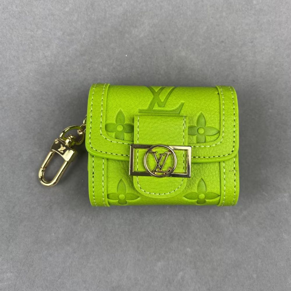 L-V AirPods Case Bag Mini Bag Charm Classic Flower Print