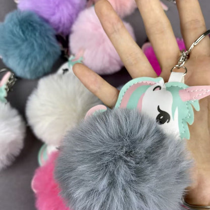 Unicorn plush Pendant keychain