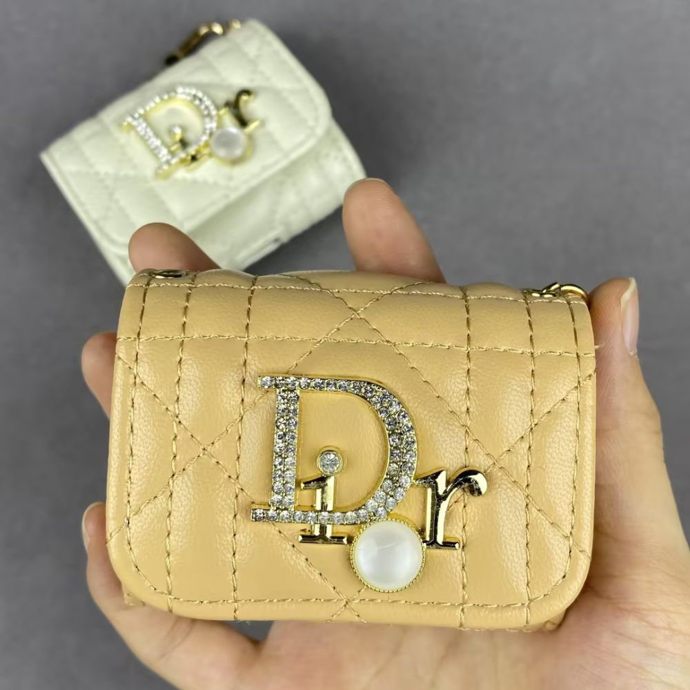 Dio-r Luxury Mini Bag AirPods Case Diamond Logo