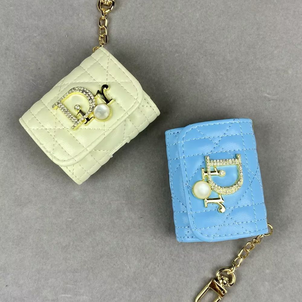 Dio-r Luxury Mini Bag AirPods Case Diamond Logo