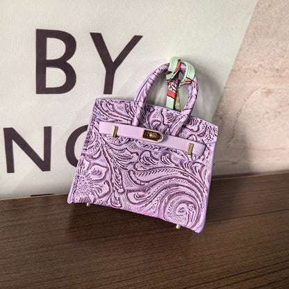 Mini Birkin_Embossed Printing, Auspicious Clouds Grain, Premium Quality