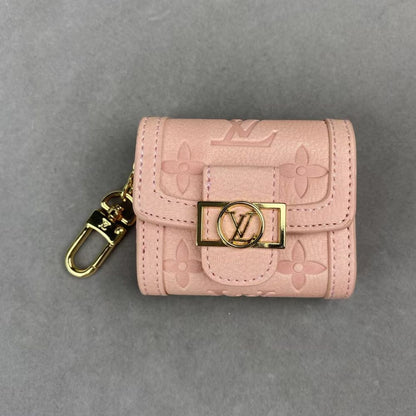 L-V AirPods Case Bag Mini Bag Charm Classic Flower Print