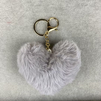 Plush Heart Bag Charm- 10×9×5cm Velvet Hanging Charm for Purses & Bags, Multi-Color Cute Gift Accessory