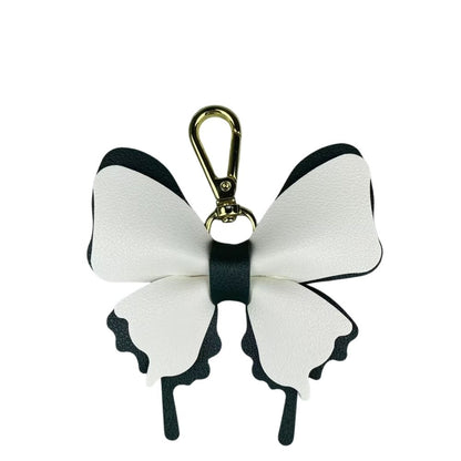 Multicolor PU Leather Butterfly Charm - Creative Detachable Bag & Keyring Accessory