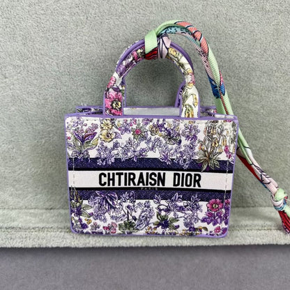 CHTIRAISN/CHTIRASIN DIO-R Flower Print Lody Dio-r Mini Tote