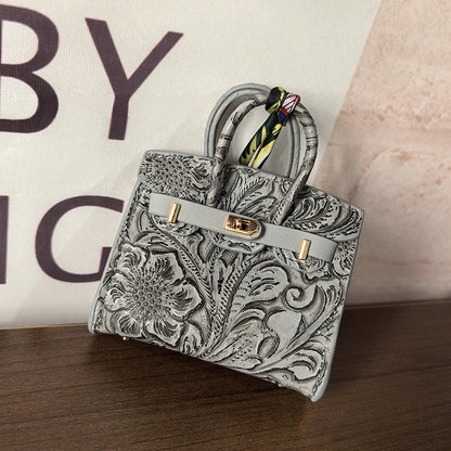 Mini Birkin_Embossed Printing, Auspicious Clouds Grain, Premium Quality