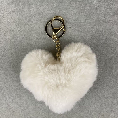 Plush Heart Bag Charm- 10×9×5cm Velvet Hanging Charm for Purses & Bags, Multi-Color Cute Gift Accessory
