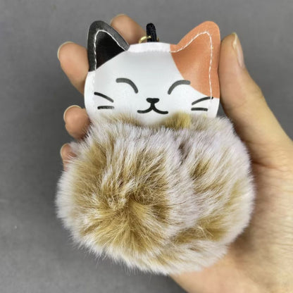 Cat plush Pendant keychain, bagcharm