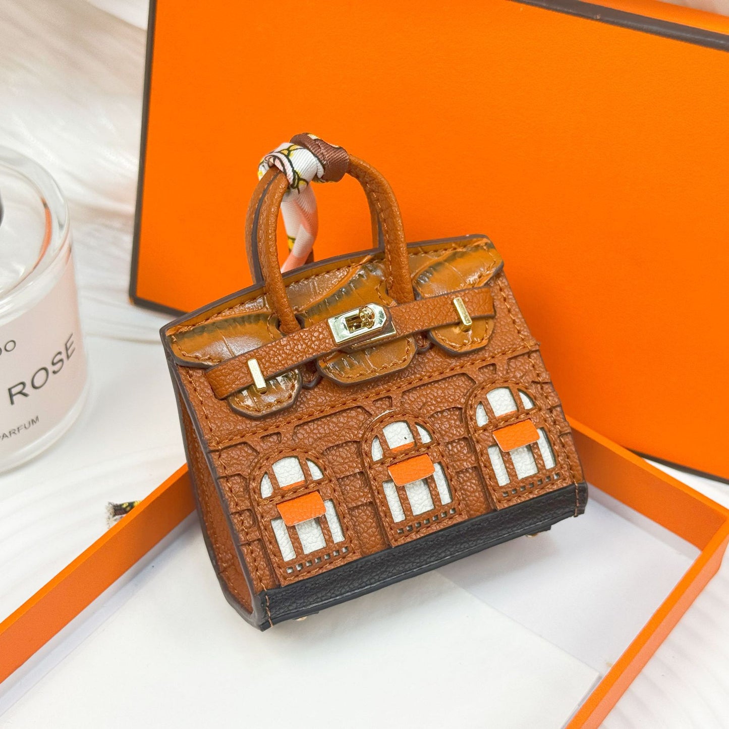 New fashionable mini small house bag pendant small bag cute bag pendant mouth red envelope earphone bag car key bag