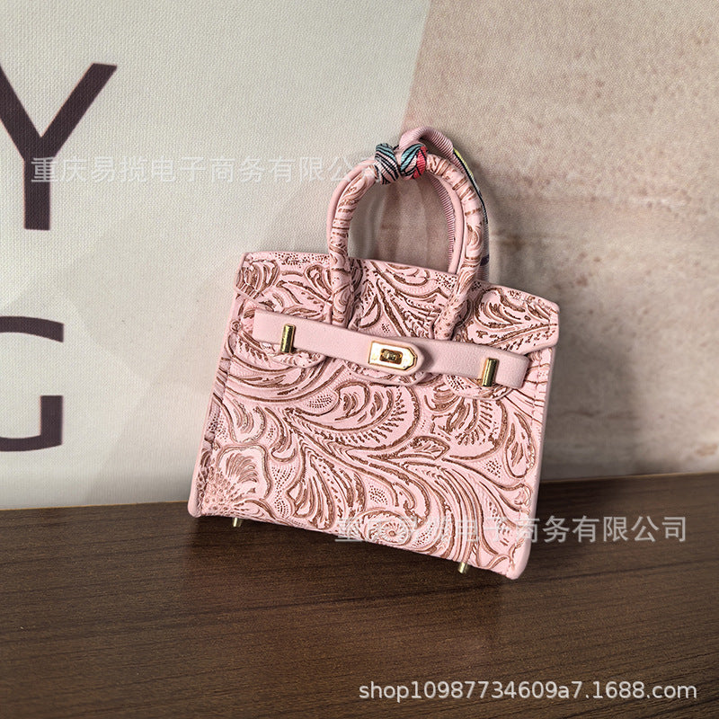 Mini Birkin_Embossed Printing, Auspicious Clouds Grain, Premium Quality